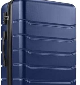 28 Inch Luggage Suitcase with TSA Lock, Hard Shell Rolling Suitcase with Spinner Wheels, Expandable Lightweight Luggage, Blue