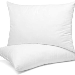 Nestl Toddler Pillow - Pack of 2 Baby Pillows - Organic Cotton Kids Pillow for Sleeping - Soft Kids Travel Pillow - Perfect Toddler Bed Pillow - 13 x 18 Inches,White