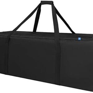 COOLBEBE 42" Sports Duffle Bag - 150L Extra Large Travel Duffel Luggage Bag with Upgrade Zipper, Sturdy & Water Resistant, Black