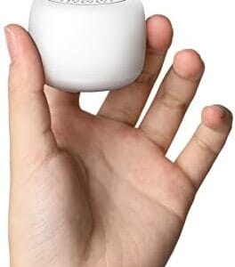 Babelio White Noise Sound Machine for Adults Kids Baby, Mini, 15 Non-looping Sounds, Timer, Memory Function, Easy to Pocket and Travel White