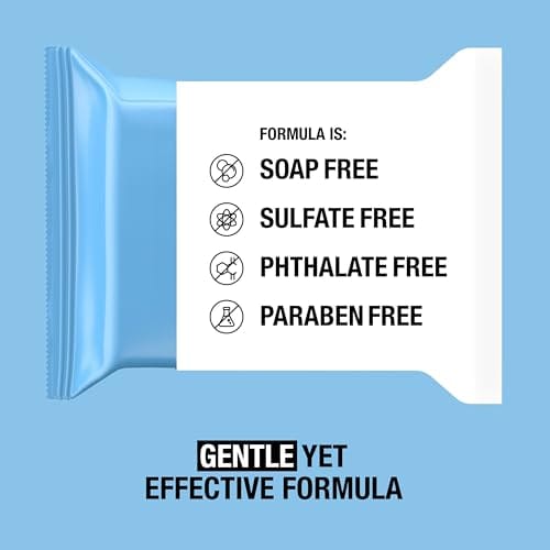 Neutrogena Makeup Remover Wipes Singles, Individually Wrapped Face Wipes, Daily Facial Cleanser Towelettes, Gently Removes Oil & Makeup, Alcohol-Free Makeup Wipes, 20 ct - Image 4