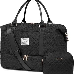 LOVEVOOK Travel Duffle Bag,Weekender Bags for Women with Shoe Compartment，Carry on Overnight Bag with Toiletry Bag,Gym Duffel Bag with Wet Pocket, Hospital Bags for Labor and Delivery