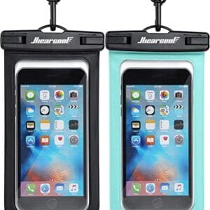 Hiearcool Waterproof Phone Pouch, Waterproof Phone Case for iPhone 16 15 14 13 Pro Max, IPX8 Cellphone Dry Bag Beach Cruise Ship Essentials 2Pack-8.3"