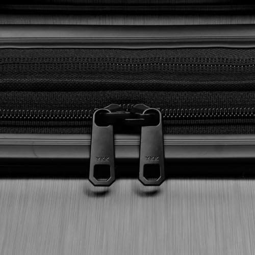 U.S. Traveler Boren Polycarbonate Hardside Rugged Travel Suitcase Luggage with 8 Spinner Wheels, Aluminum Handle, Black, Checked-Large 30-Inch - Image 8