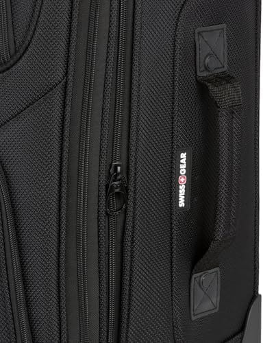 SwissGear Sion Softside Expandable Luggage, Black, Carry-On 21-Inch - Image 9